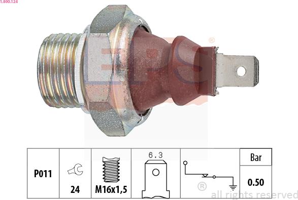 EPS 1.800.124 - Sender Unit, oil pressure parts5.com