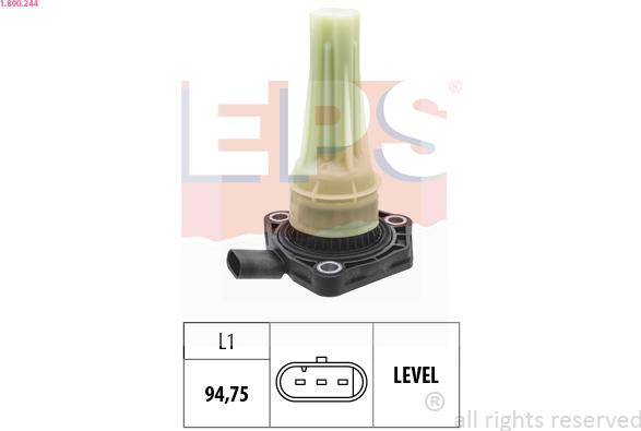 EPS 1.800.244 - Sensor, engine oil level parts5.com