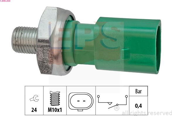 EPS 1.800.204 - Senzor, pritisk olja parts5.com