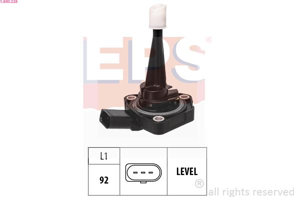 EPS 1.800.228 - Sensor, nivel de aceite del motor parts5.com