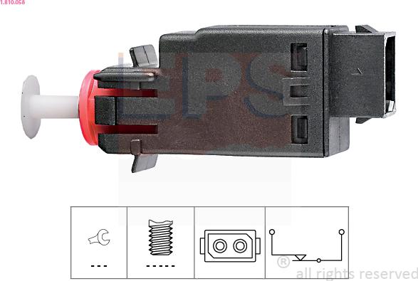 EPS 1.810.058 - Brake Light Switch parts5.com