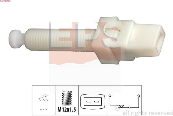 EPS 1.810.015 - Brake Light Switch parts5.com