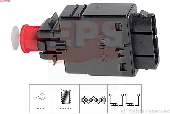 EPS 1.810.081 - Prekidač kočnog svjetla parts5.com