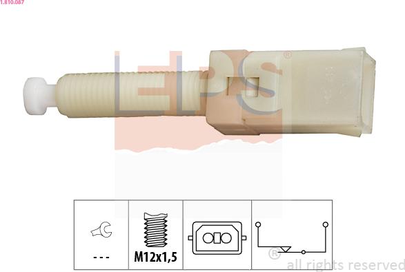 EPS 1.810.087 - Spínač brzdových svetiel parts5.com