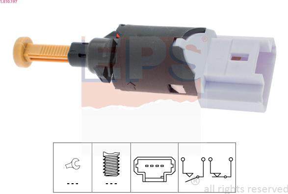 EPS 1.810.197 - Brake Light Switch parts5.com