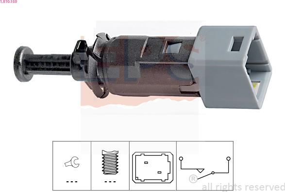 EPS 1.810.150 - Bremslichtschalter parts5.com