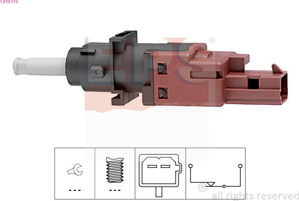 EPS 1.810.170 - Comutator, actionare ambreiaj (Tempomat) parts5.com