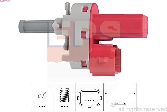 EPS 1.810.171 - Switch, clutch control (cruise control) parts5.com