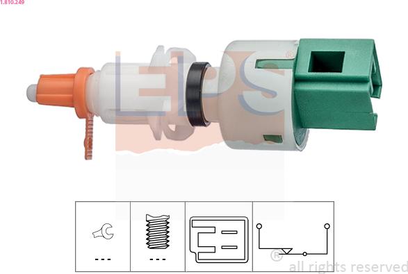 EPS 1.810.249 - Comutator, actionare ambreiaj (Tempomat) parts5.com