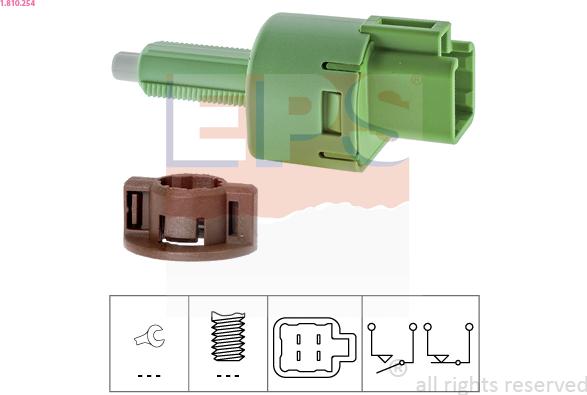 EPS 1.810.254 - Brake Light Switch parts5.com