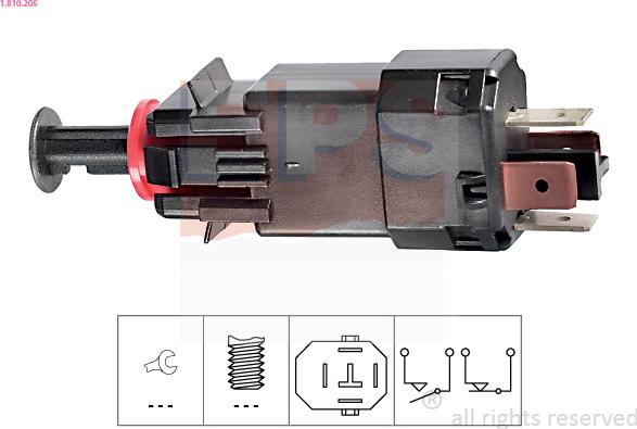 EPS 1.810.205 - Interruptor luces freno parts5.com