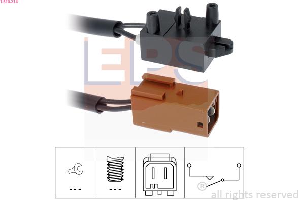 EPS 1.810.214 - Switch, clutch control (cruise control) parts5.com