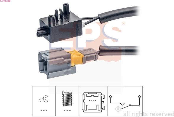 EPS 1.810.210 - Comutator, actionare ambreiaj (Tempomat) parts5.com