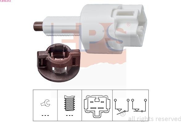 EPS 1.810.212 - Prekidač kočnog svjetla parts5.com