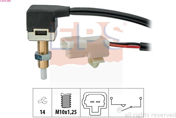 EPS 1.810.289 - Comutator, actionare ambreiaj (Tempomat) parts5.com