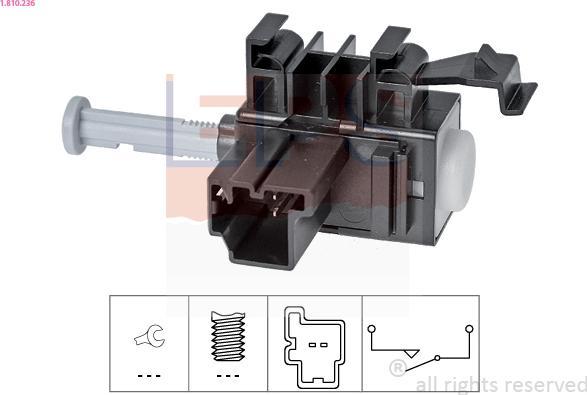 EPS 1.810.236 - Comutator, actionare ambreiaj (Tempomat) parts5.com