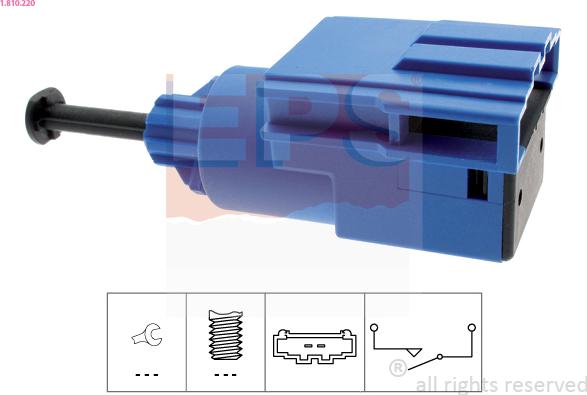 EPS 1.810.220 - Switch, clutch control (cruise control) parts5.com