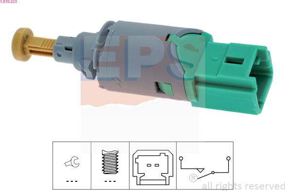 EPS 1.810.223 - Prekidač kočnog svjetla parts5.com