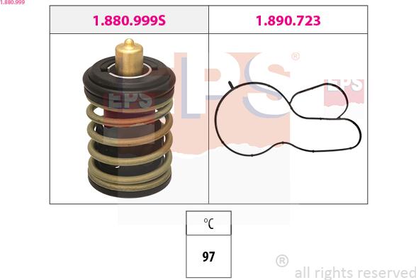 EPS 1.880.999 - Termostat, rashladna tečnost parts5.com