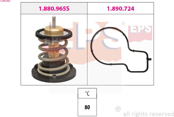 EPS 1.880.965 - Termostat chladenia parts5.com