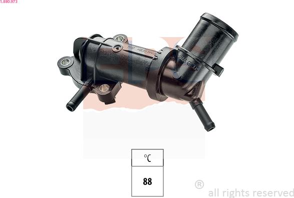 EPS 1.880.973 - Thermostat, coolant parts5.com