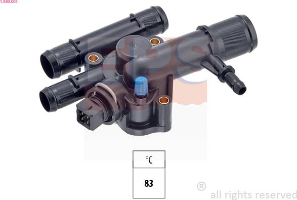 EPS 1.880.505 - Termostat, środek chłodzący parts5.com