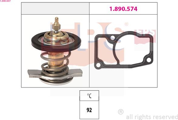 EPS 1.880.607 - Termostat,lichid racire parts5.com