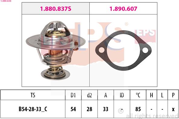 EPS 1.880.838 - Termostat, hladilno sredstvo parts5.com