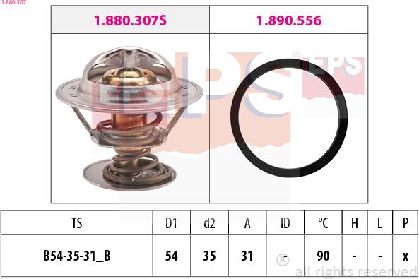 EPS 1.880.307 - Termostat, hladilno sredstvo parts5.com