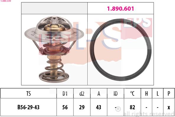 EPS 1.880.339 - Termostat, hladilno sredstvo parts5.com