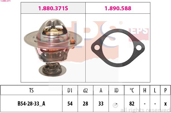 EPS 1.880.371 - Termostat, hladilno sredstvo parts5.com