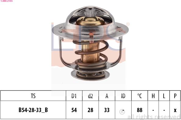 EPS 1.880.216S - Termostat,lichid racire parts5.com