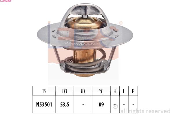 EPS 1.880.239S - Termostaatti, jäähdytysneste parts5.com