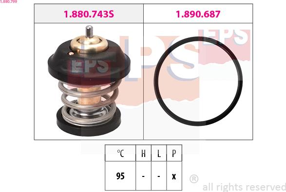 EPS 1.880.799 - Termostat, hladilno sredstvo parts5.com