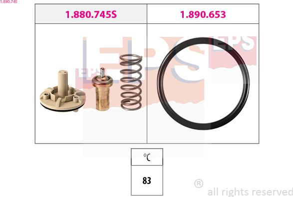 EPS 1.880.745 - Termostat, chladivo parts5.com