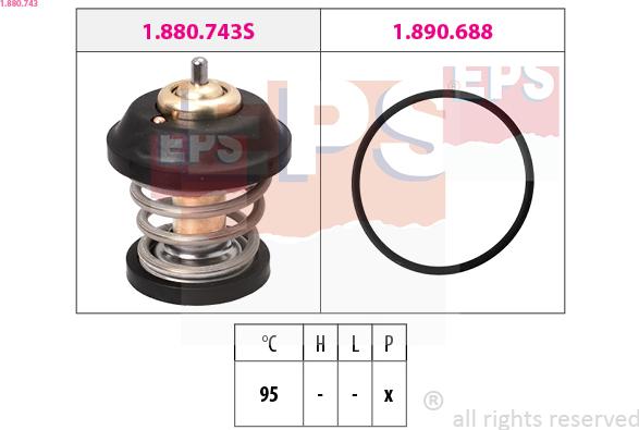 EPS 1.880.743 - Termostat, hladilno sredstvo parts5.com