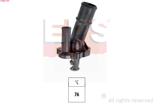 EPS 1.880.750 - Thermostat, coolant parts5.com