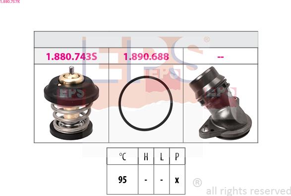 EPS 1.880.757K - Termostat, hladilno sredstvo parts5.com