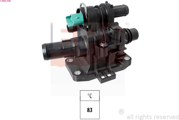 EPS 1.880.708 - Thermostat, coolant parts5.com