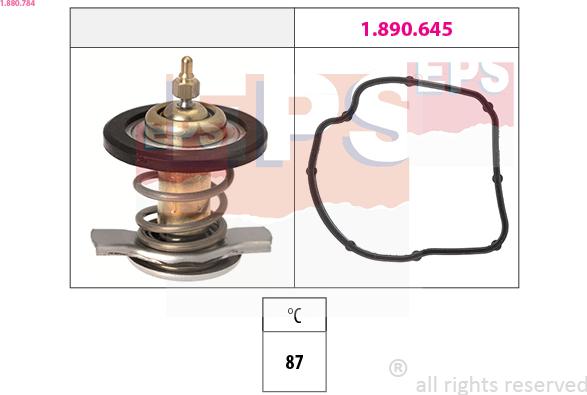 EPS 1.880.784 - Termostat,lichid racire parts5.com