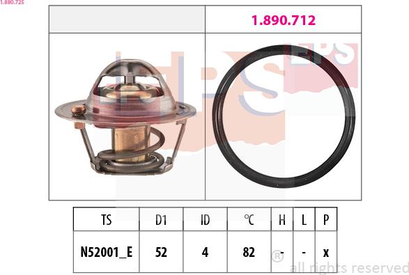 EPS 1.880.725 - Termostat, chladivo parts5.com