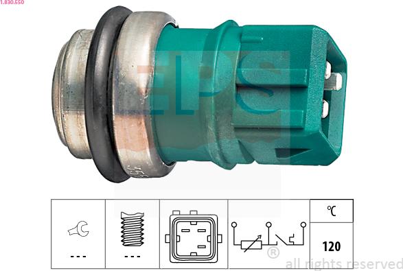 EPS 1.830.550 - Érzékelő, hűtőfolyadék-hőmérséklet parts5.com