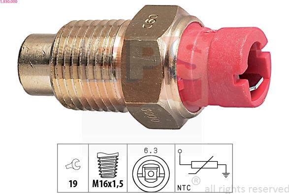 EPS 1.830.000 - Sonde de température, liquide de refroidissement parts5.com