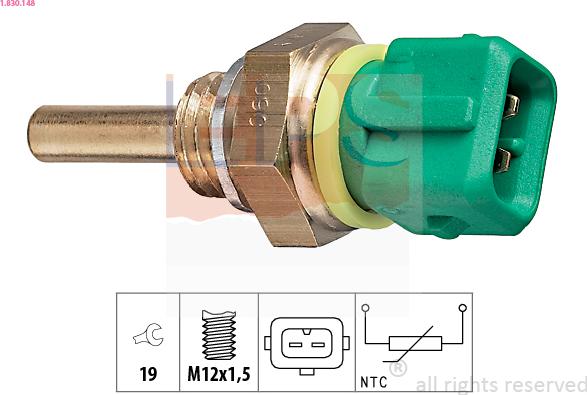 EPS 1.830.148 - Senzor, temperatura rashladnog sredstva parts5.com