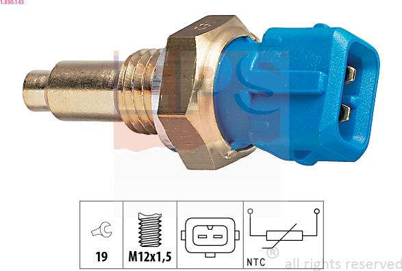 EPS 1.830.143 - Senzor, temperatura rashladnog sredstva parts5.com