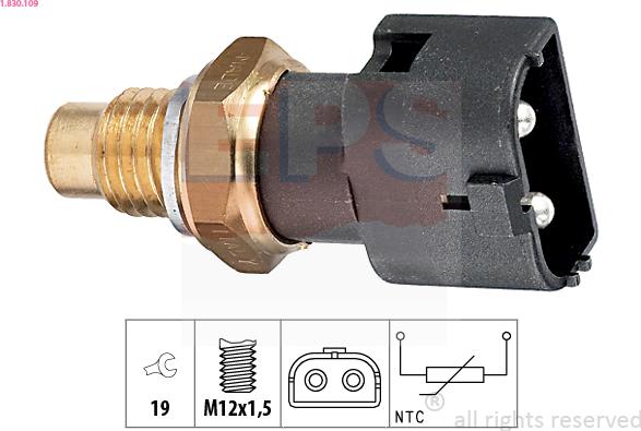 EPS 1.830.109 - Sensor, coolant temperature parts5.com