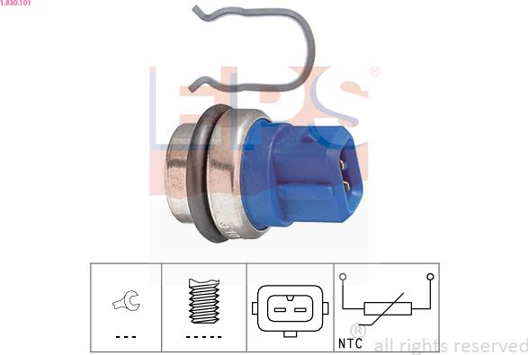 EPS 1.830.101 - Sensor, Kühlmitteltemperatur parts5.com