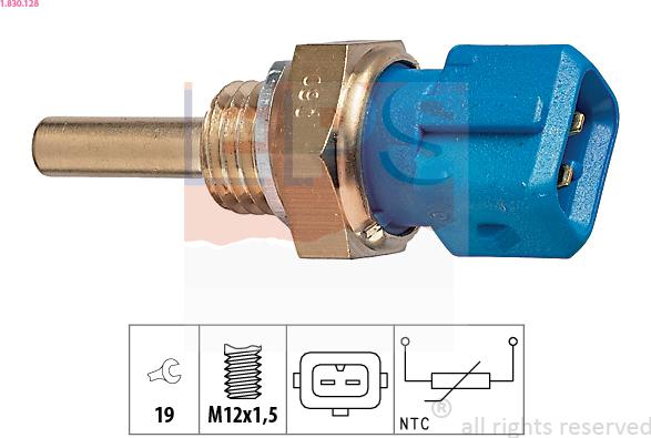 EPS 1.830.128 - Czujnik, temperatura oleju parts5.com