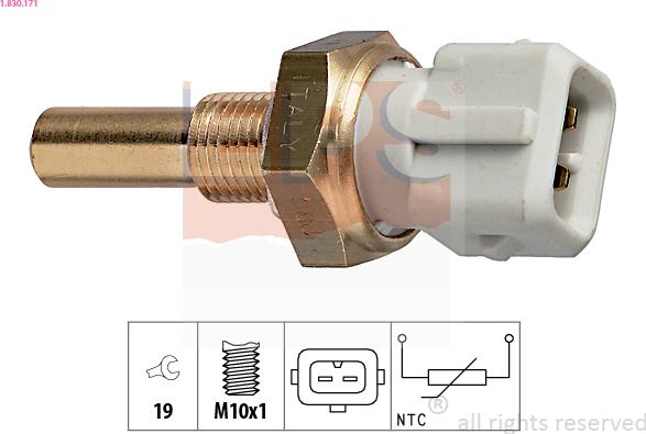 EPS 1.830.171 - Sonde de température, liquide de refroidissement parts5.com