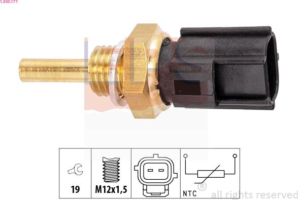 EPS 1.830.177 - Sensor, oil temperature parts5.com